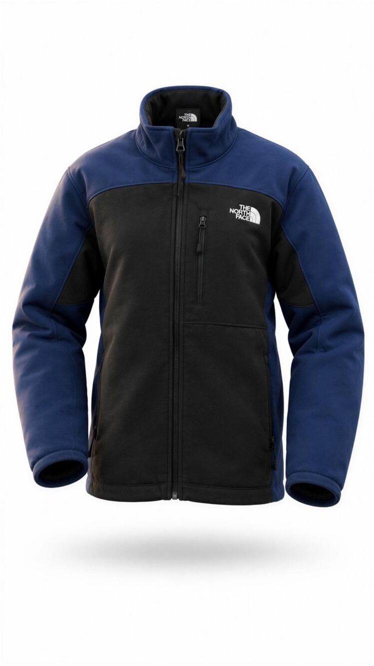The North Face Mens Windbreaker Jacket Size M Black Blue